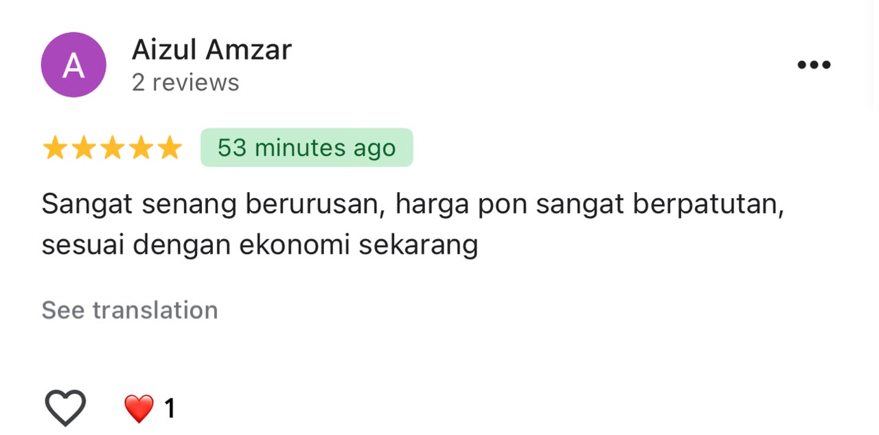 Feedback pelanggan