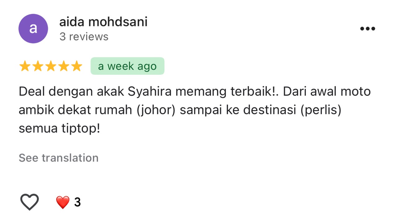 Feedback pelanggan