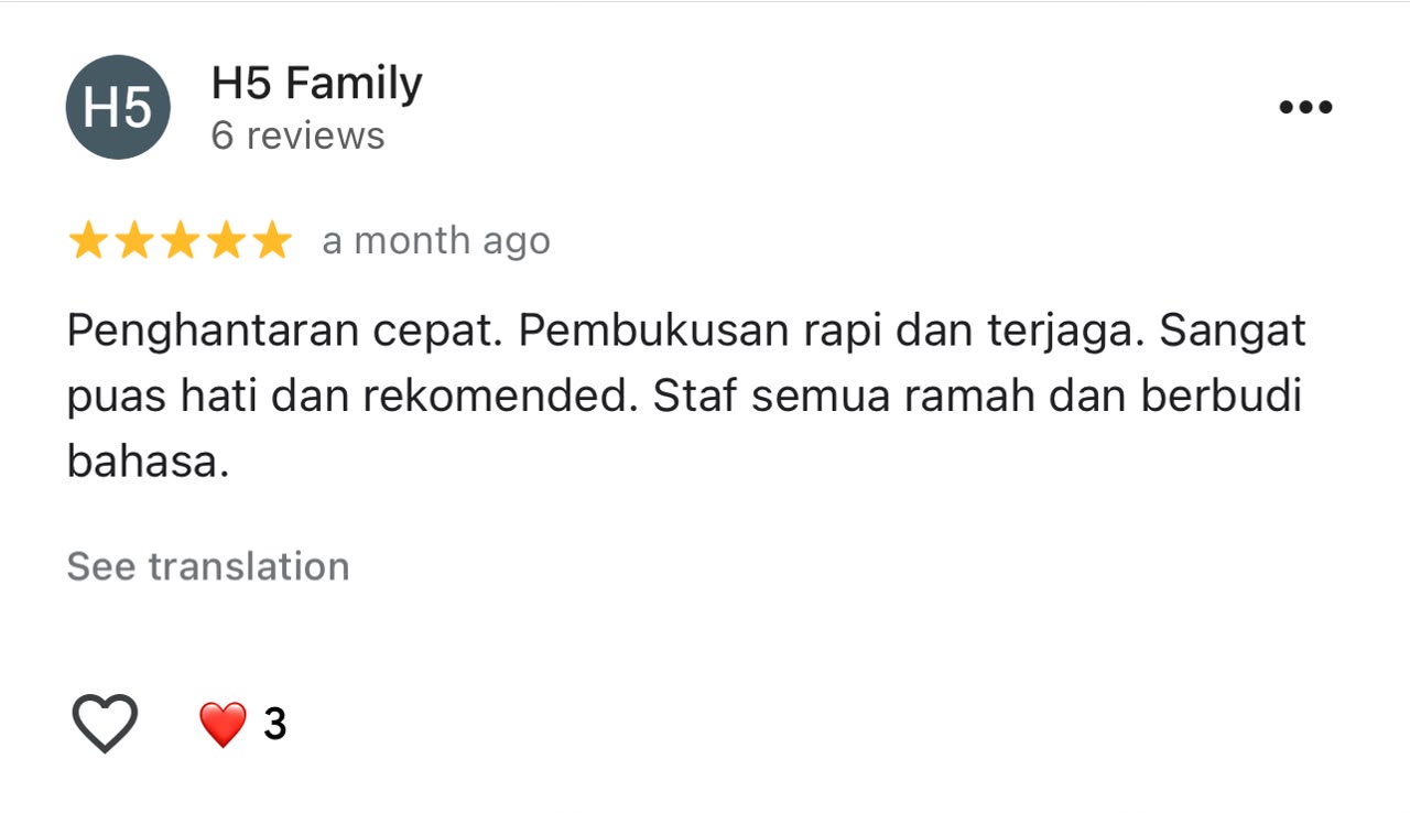 Feedback pelanggan
