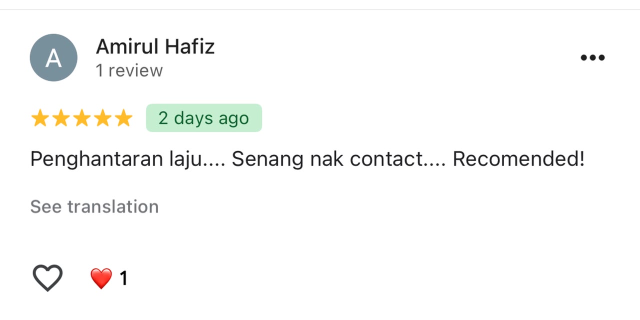 Feedback pelanggan